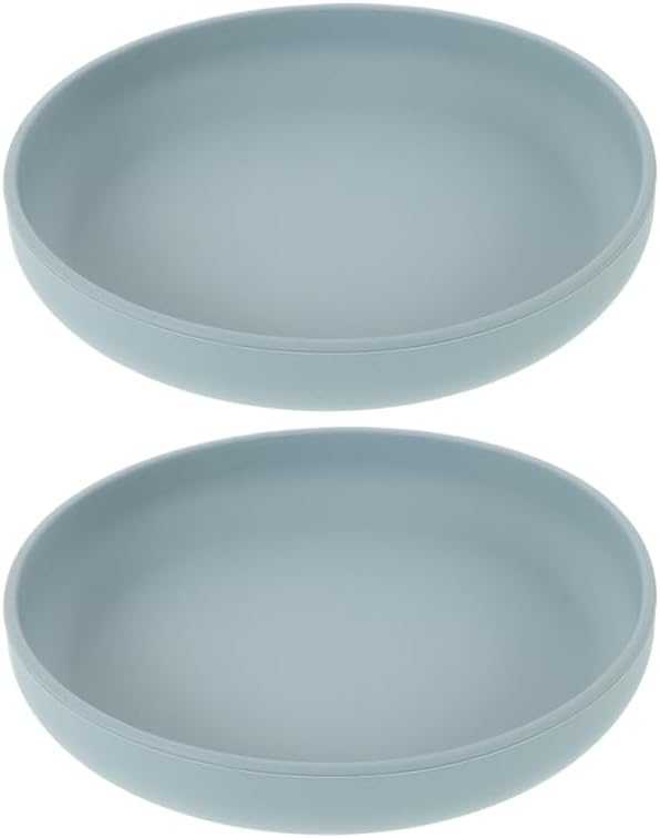 FOMIYES Suction Plates for Elderly 2pcs Silicone Spill-Proof Feeding Plates Suction Cups Nonslip Design for Disabled Seniors for Self-Feeding and Reducing Spills