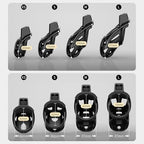 Lightweight Chastity Cage for Male Bondage Penis Cage Smooth KG Cock Cage Chastity Devices Key Sex Toy for Men Black Chastity for Men with 3 Sizes Penis Rings（Black S-Small）