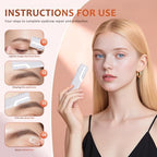 Sonic Dermaplane Razor for Women Face - Rechargeable Sonic Dermaplaning Tool with 5 Blades, Facial Hair Remover for Peach Fuzz & Eyebrows, At-Home Facial Kit for Instant Smoothness（white)