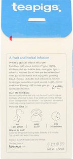 Teapigs Organic Snooze Herbal Tea Made With Whole Herbs and Fruits (1 Pack Of 15 Tea Bags)