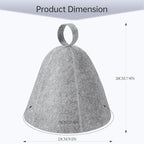 2 Pack Sauna Hat, Wool Felt Sauna Cap Russian Banya Cap Unisex Sauna Hat for Steam Bath Sauna Accessories