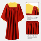 Unisex Adult Choir Robes Matte Finish for Baptisms with Cuff Sleeves