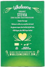 Wholesome Sweeteners Organic Stevia, 75 Count Packets, Zero Calorie Sweetener Blend, Keto Friendly, Non GMO, Gluten Free & Vegan, 1 Pack