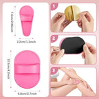 Chengu 202 Pcs Hair Removal Pad Sets Smooth Away Hair Removal Kit 2 Sizes Skin Pad and 200 Pcs Exfoliation Fine Sandpaper for Women Skin Care