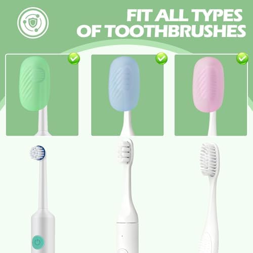 6 Pack Toothbrush Covers, Tooth Brush Cover Cap for Electric & Regular Toothbrush Head