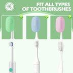 6 Pack Toothbrush Covers, Tooth Brush Cover Cap for Electric & Regular Toothbrush Head