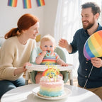 1 Pcs Gold Boy or Girl Cake Topper - Mirror Acrylic Gender Reveal Cake Decoration for Baby Shower & Birthday Party Decoration