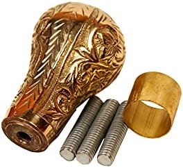 Brass Knob Handle - Handmade in Golden Finish - Unique Gentleman Decorative Walking Sticks and Canes for Men/Women/Seniors, Gold