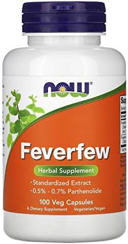 NOW Foods Feverfew Veg Capsules - 100 ct