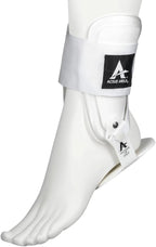 Active Ankle T2 Ankle Brace, Rigid Ankle Stabilizer for Protection & Sprain Support for Volleyball, Cheerleading, Ankle Compression Braces for Men & Women, White, Large