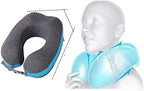 Cervical Pillow Memory Foam Airplane Neck Rest Pillows Headrest Cushion Travel Healthcare Insert Pillows with Eye Masks Pillow