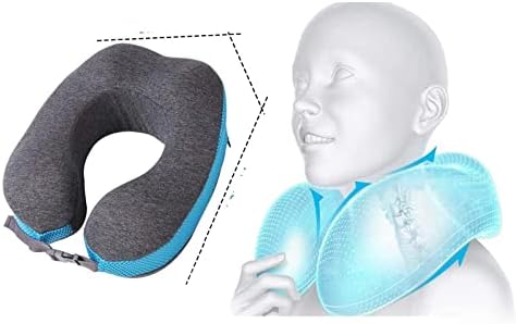 Cervical Pillow Memory Foam Airplane Neck Rest Pillows Headrest Cushion Travel Healthcare Insert Pillows with Eye Masks Pillow