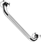 Stainless Steel Bathroom Grab Bar Non-Slip Shower Handrail 30cm Knurled Safety Rail for Elderly Toilet and Bathtub Support