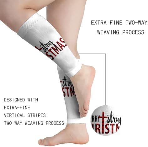 Merry Christmas Cross Men Women Calf Compression Sleeve for Unisex Sports Support Running Basketball Football Leg Sleeves Protection Cycling