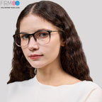 Firmoo Blue Light Glasses for Women Men, Reading Glasses 0.0x-3.0x, Ultra Light Square Frame, Premium TR90 & Metal Blend