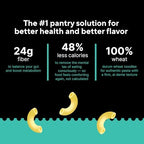 Fiber Gourmet Low Net Carb Pasta Elbow Macaroni - Keto Friendly, High Fiber, Low Calorie Italian Made Noodles - Vegan, Non-GMO, Kosher - 48% Fewer Calories Than Regular - 1 Pack
