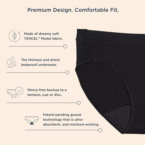 saalt Comfort Modal Brief Period Underwear - Heavy Absorbency & Super Absorbency