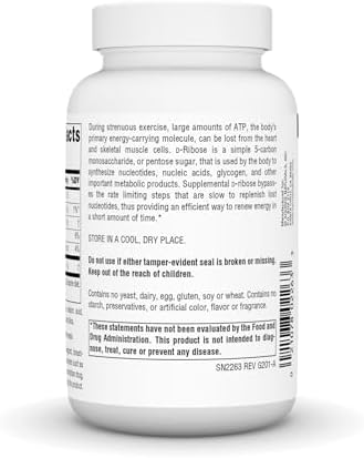 Source Naturals D-Ribose for Workout, Energy, and Recovery* - 90 Tablets