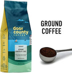Door County Coffee German Chocolate Cake Flavored Coffee -10oz Bag - Ground Medium Roast - 100% Arabica
