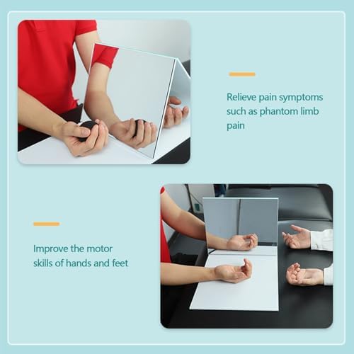 Smart Mirror Therapy Box, Foldable & Adjustable, Reducing Phantom Limb Pain, Mirror Therapy Box for Stroke Rehabilitation