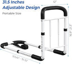 Bed Rails for Elderly Adults - ASTM Approved Adjustable Bed Cane with Non-Slip Ergonomic Handle & Storage Pocket, Bed Railings for Seniors Hold up to 350 LBS, Tool-Free