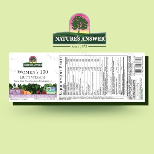 Nature's Answer Women's 100, Multivitamin, 60 Vegetarian Capsules