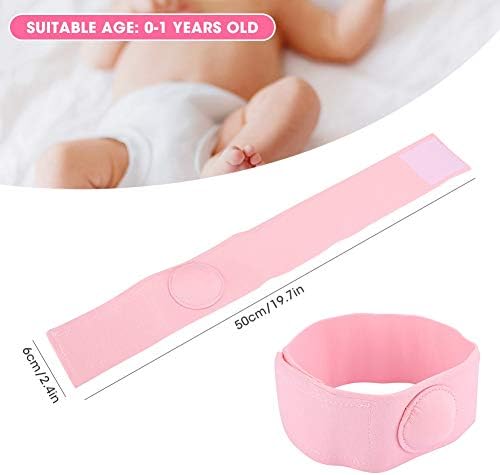 mumisuto 2 Pcs Umbilical Hernia Belt, Baby Belly Button Band, Hernia Patch, Wrap Truss Abdominal Binder for Children Kids Support, Adjustable Navel Band Newborn Umbilical Cord