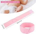 mumisuto 2 Pcs Umbilical Hernia Belt, Baby Belly Button Band, Hernia Patch, Wrap Truss Abdominal Binder for Children Kids Support, Adjustable Navel Band Newborn Umbilical Cord