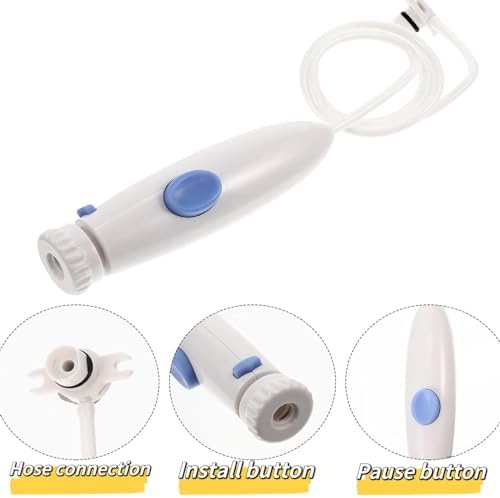 Replacement Hose and Handle Parts for Waterpik Water Flosser WP-100 WP-140 WP-150 WP-900 Series Oral Irrigator Accessories Water Hose Plastic Handle Oral Hygiene Compatible