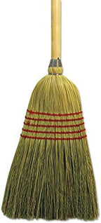 Boardwalk 926CEA Parlor Broom Corn Fiber Bristles 42-Inch Wood Handle Natural