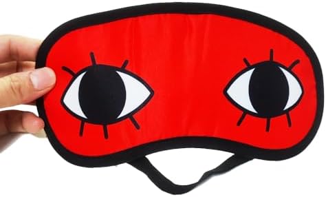 Cosplay Eye Mask Santa Dodoria Eye Patch Double Eye Pattern Red And Black Costume Accessory Adult Unisex Party Halloween Christmas