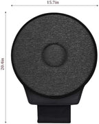 360 Degree Swivel Car Seat Cushion, Round Rotating Non Slip Vehicle Chair Pad for Elderly Support, Portable Removable Automotive Interior Seat Assist Pad, Universal for Sedan RV Truck (Black)