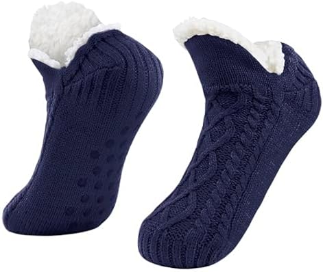 Womens USB Heated Fleece Fuzzy Socks Thermal Winter Feet Heating Pad Cozy Foot Warmer Christmas House Slipper Socks