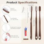 Disposable Toothbrushes with Toothpaste, Travel Toothbrush Kit, Individually Packaged, Brown, with Floss Picks, Suitable for Hotel, Home, Camping, Travel (200-PACK)