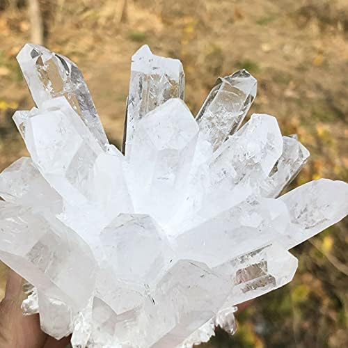 1pc Natural Rare White Quartz Crystal Cluster Mineral Specimen Healing (Size : 560-600g)