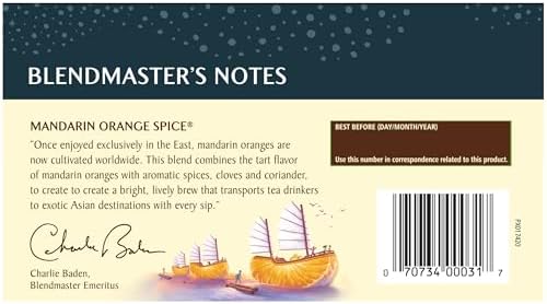 Celestial Seasonings Herbal Tea, Mandarin Orange Spice, 20 Count (Pack of 6)