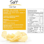 Cassava Chips with Sea Salted, Crunchy Yuca Snack - 5 Pack Gluten Free Chips, Non-GMO, Vegan - Made from Fresh Selected Cassava, Traditional Latin American Flavour, Servings Pack of 2.5oz
