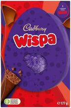 Cadbury Dairy Milk Wispa Chocolate Easter Egg, Includes 1 Large Chocolate Shell and 1 Wispa Bar, Gift for Easter, 177 g (Pack of 1)