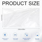 eBoot 100pcs 47" x 90" Disposable plastic Massage Table Sheets Spa Massage Treatment Bed Cover Transparent Beauty Bed Waterproof Film Couch for Tattoo Beauty Chair Sofa Spa Beds Furniture Supplies