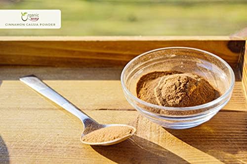 Organic Way Premium Cinnamon Cassia Powder (Cinnamomum cassia) - Adds Flavour & Aroma | Organic & Kosher Certified | Vegan | Raw, Non GMO & Gluten Free | USDA Certified | Origin - India (1/2LBS / 8OZ)