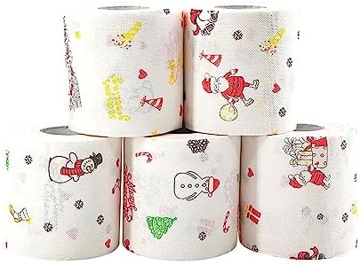 Santa Claus Tissue Office Toilet Paper Paper Roll Christmas Paper Towels (Color : 1)