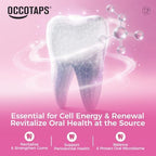 NAD+ Advanced Repair Remineralizing Toothpaste, Nano Hydroxyapatite, Enamel Repair, Sensitive Teeth, Whitening, Antiplaque, Fluoride Free, SLS Free, Peach Flavor，3 Pack