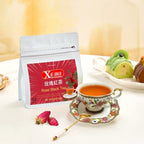 XIEJINJI Rose Black Tea - 40 Tea Bags, Natural Dried Rose and Black Tea Blend, AROMATIC & SMOOTH, Eco-Conscious Tea Bags, Enjoy Hot or Iced