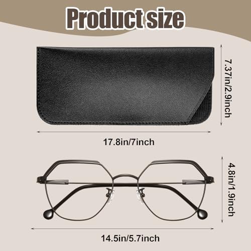 30Pcs Soft Glasses Case, Leather Eye Glass Case Glasses Pouch for Women Men Travelling Reading