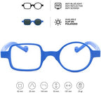 DIDINSKY readers presbyopia reading glasses anti blue light for men and women. Rubber touch, flexible temples and anti-reflective lenses. Klein +0.0 - DALI BIO