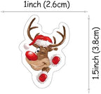 50 PCS Edible Christmas Deer Antlers Cupcake Toppers Merry Xmas Deer Cake Toppers Wafer Paper Christmas Antlers Party Decorations Edible Xmas Theme Baby Shower Birthday Reindeer Party Decor Supplie