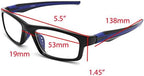 ColorViper Sports Double Injection Readers Flexie Reading Glasses (BLACK BLUE, 2.00)