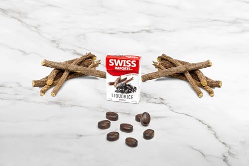 Swiss Imports Sugar Free Bonbons Hard Candy Drops, Licorice, 1.4 oz/40g Box, 9 Pack