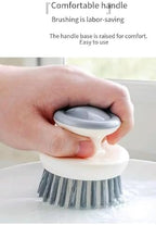 2Pcs Stainless Steel Wool Scrubber with Handle and 1 Pcs Dish Brush,Heavy Duty Pot Scrubbers Dish Scrubber Cleaning Brush Wash for Kitchen Pots, Grills, Pans, Sink (1+2)