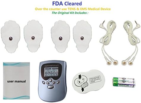 FDA Cleared HealthmateForever PM10AB 10 Modes Mini Body Electrical Back Pain Relief Massager Provide Body Relaxation Experience PM10AB + Extra Lower Back Pain Toning Belt
